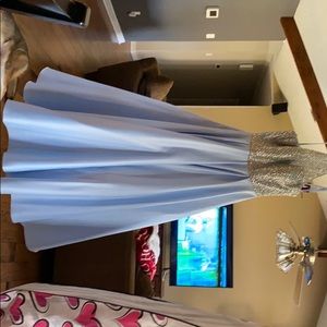 Powder Blue, formal gown w/pockets!!